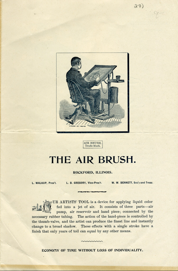 Liberty Walkup: An 1890's Air Brush Mfg. Co. Brochure