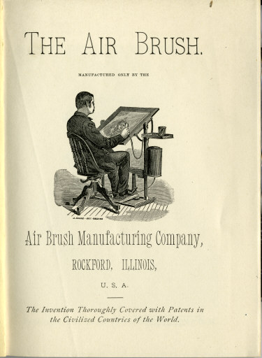 Page 2 of the 1880's Air Brush Mfg. Co. Brochure.