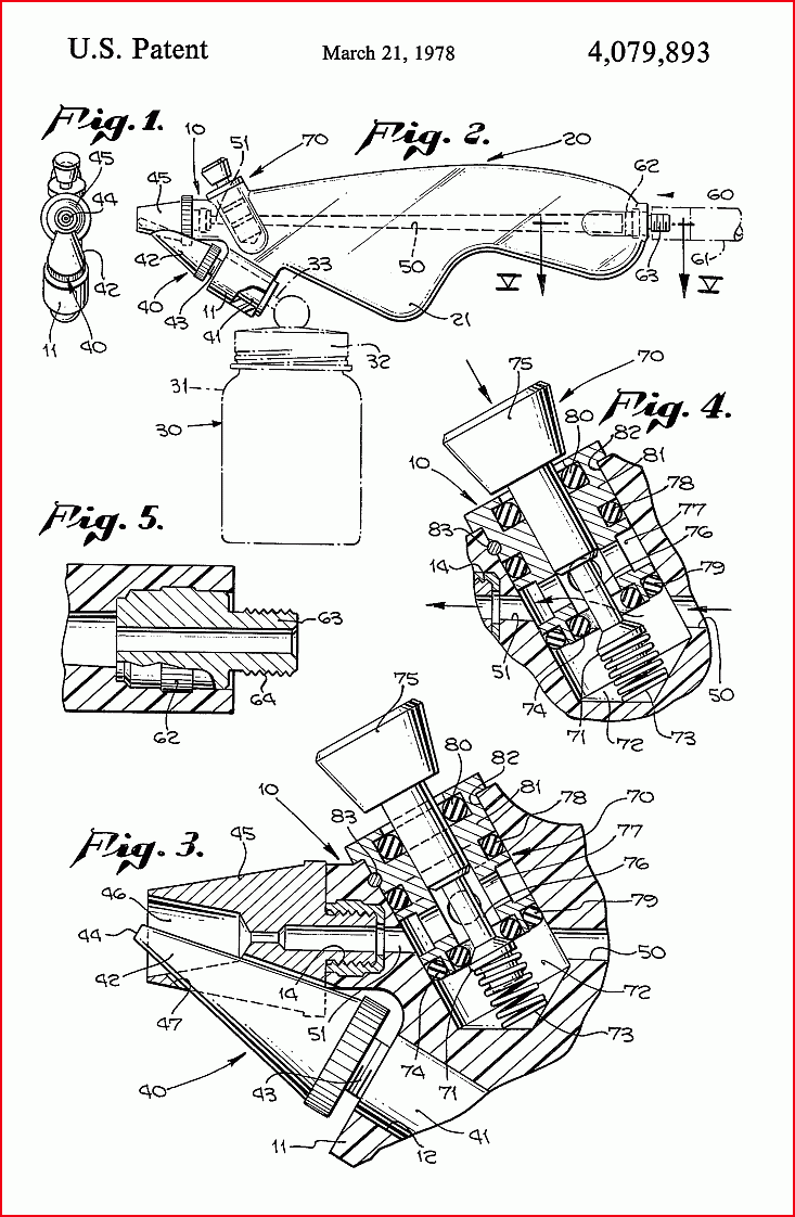 Airbrush History Donald Bass's 1978 Airbrush Patent