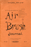 Cover of the 1892 Air Brush Digest magazine.