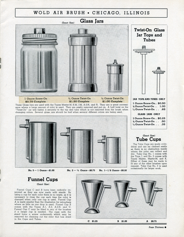 The Airbrush History Paasche Airbrush Ads and Catalog Pages